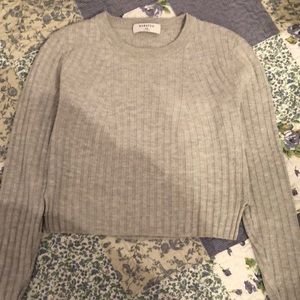 Grey BABATON knit sweater from Aritzia